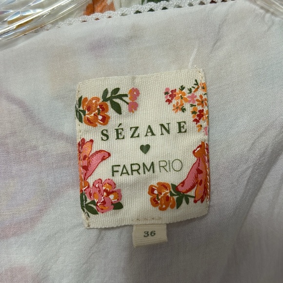FARM Rio x Sezane Floral Wrap Mini Dress - Picture 2 of 5